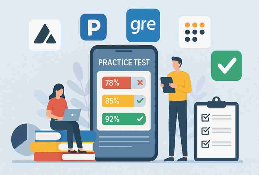 Top 5 Apps for Practice Tests: DET, PTE, and GRE 1 Top 5 Apps for Practice Tests