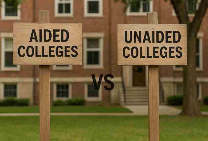 Difference Between Aided vs Unaided Colleges 1 Aided vs Unaided Colleges