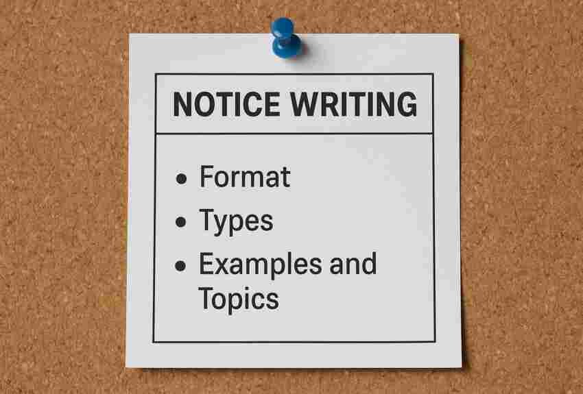 Notice Writing: Format, Types, Examples, and Topics 1 Notice Writing