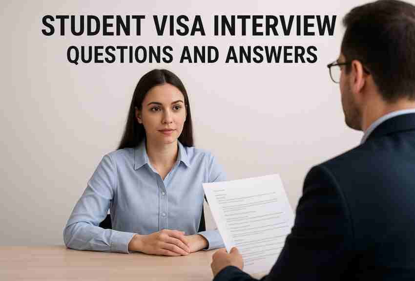 Common Student Visa Interview Questions and Answers 1 Student Visa Interview Questions and Answers