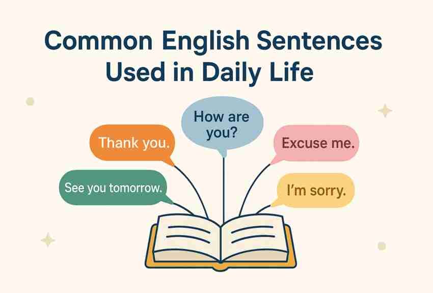 60+ Common English Sentences Used in Daily Life 1 Common English Sentences Used in Daily Life