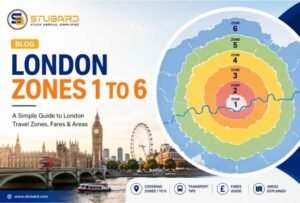 United Kingdom 4 London zones 1 to 6